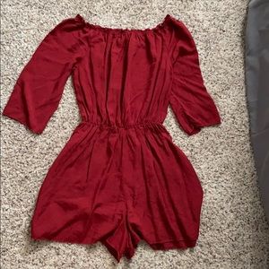 Brandy Melville Red Romper